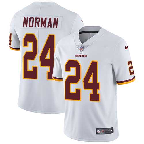 Youth Nike Washington Redskins #24 Josh Norman White Stitched NFL Vapor Untouchable Limited Jersey
