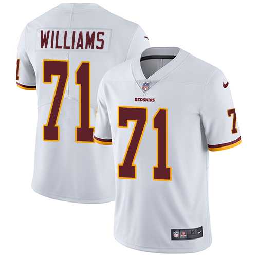 Youth Nike Washington Redskins #71 Trent Williams White Stitched NFL Vapor Untouchable Limited Jersey