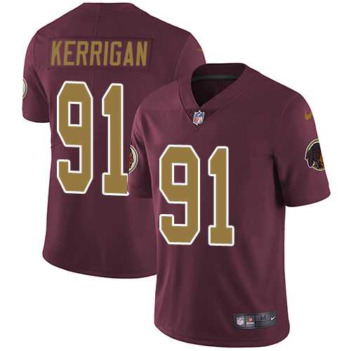 Youth Nike Washington Redskins #91 Ryan Kerrigan Burgundy Red Alternate Stitched NFL Vapor Untouchable Limited Jersey