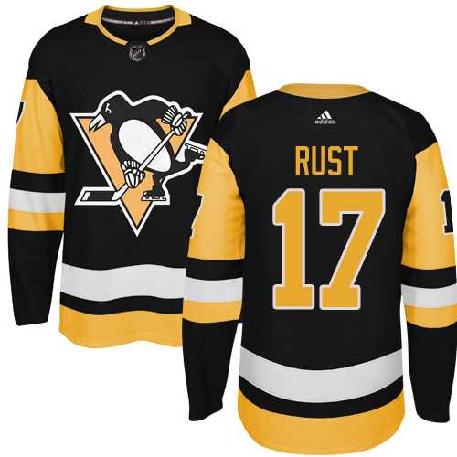 Adidas Men's Pittsburgh Penguins #17 Bryan Rust Black Alternate Authentic Stitched NHL Jersey