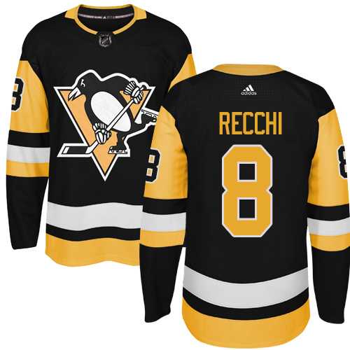 Adidas Men's Pittsburgh Penguins #8 Mark Recchi Black Alternate Authentic Stitched NHL Jersey