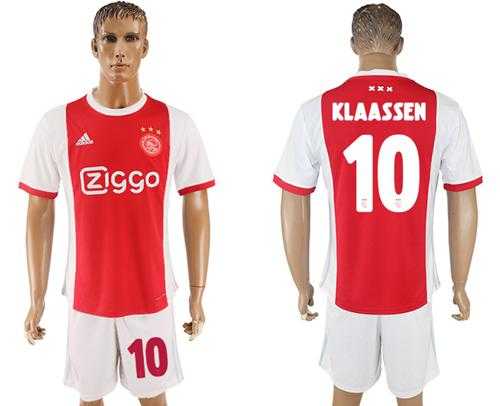 Ajax #10 Klaassen Home Soccer Club Jersey