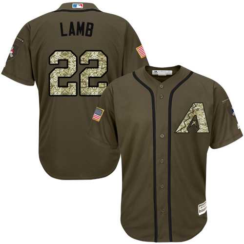 Arizona Diamondbacks #22 Jake Lamb Green Salute to Service Stitched MLB Jersey