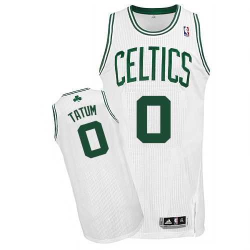 Boston Celtics #0 Jayson Tatum White Stitched NBA Jersey