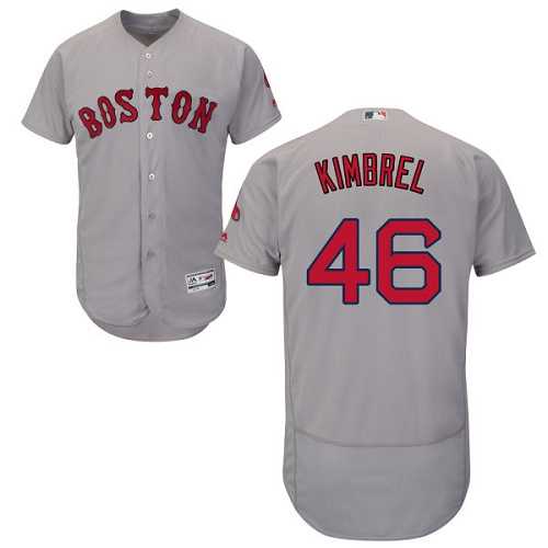 Boston Red Sox #46 Craig Kimbrel Grey Flexbase Authentic Collection Stitched MLB Jersey