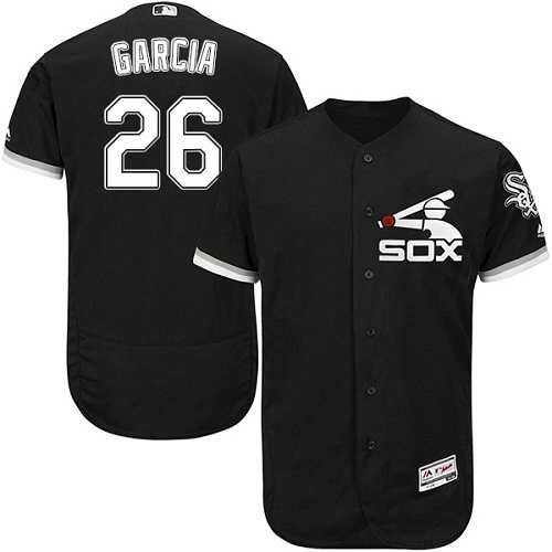 Chicago White Sox #26 Avisail Garcia Black Flexbase Authentic Collection Stitched MLB Jersey