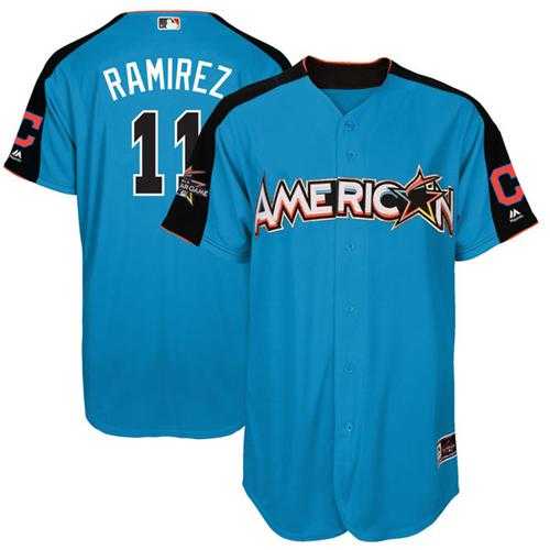 Cleveland Indians #11 Jose Ramirez Blue 2017 All-Star American League Stitched MLB Jersey
