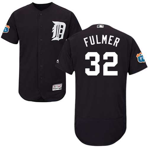 Detroit Tigers #32 Michael Fulmer Navy Blue Flexbase Authentic Collection Stitched MLB Jersey