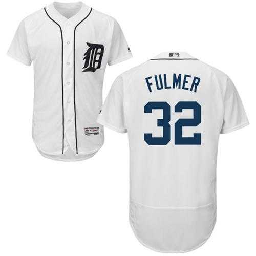 Detroit Tigers #32 Michael Fulmer White Flexbase Authentic Collection Stitched MLB Jersey