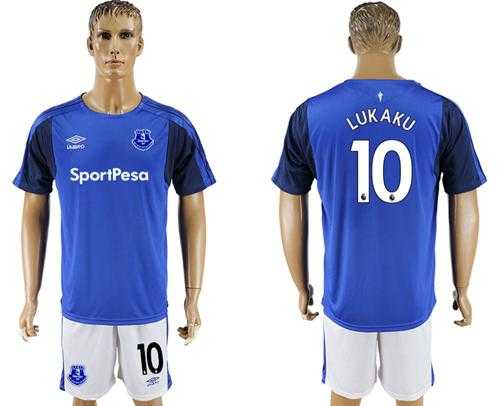Everton #10 Lukaku Home Soccer Club Jersey