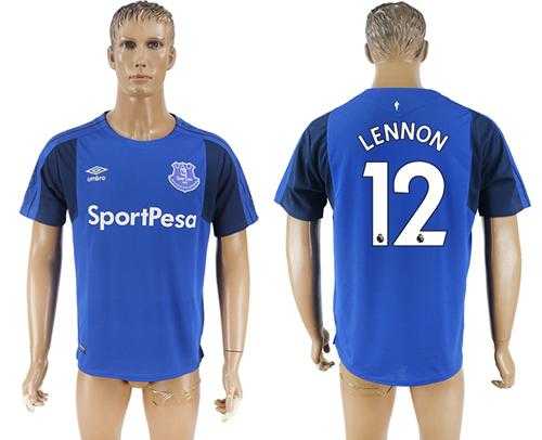 Everton #12 Lennon Home Soccer Club Jersey