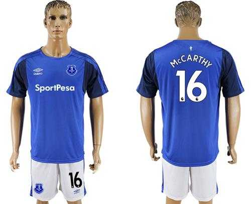 Everton #16 Mccarthy Home Soccer Club Jersey