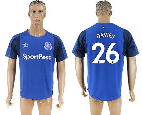 Everton #26 Davies Home Soccer Club Jersey