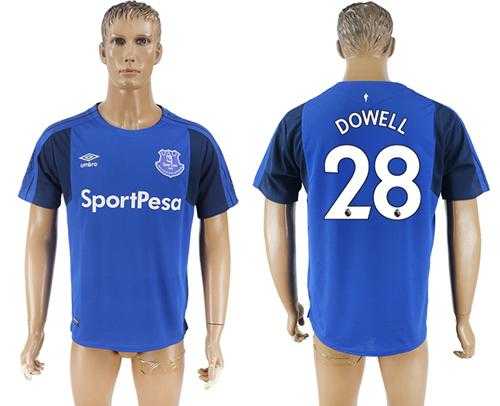 Everton #28 Dowell Home Soccer Club Jersey