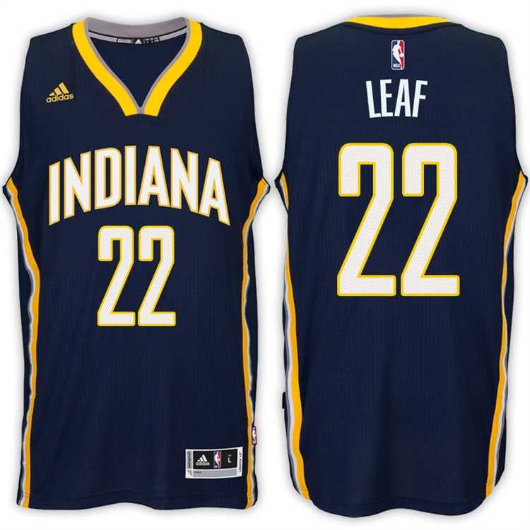 Indiana Pacers #22 T.J. Leaf Road Navy New Swingman Stitched NBA Jersey