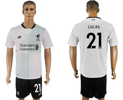 Liverpool #21 Lucas Away Soccer Club Jersey