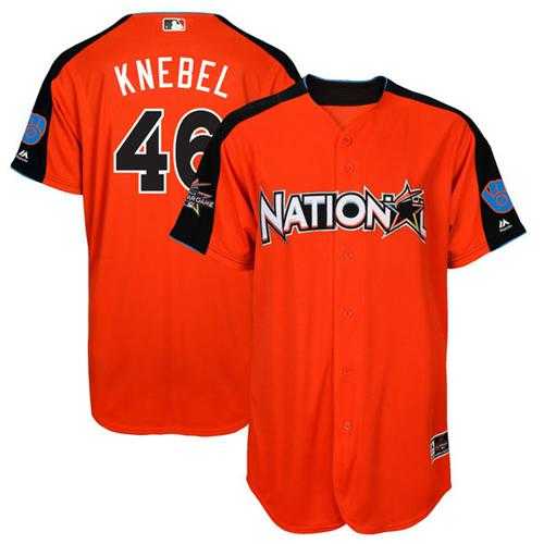 Milwaukee Brewers #46 Corey Knebel Orange 2017 All-Star National League Stitched MLB Jersey