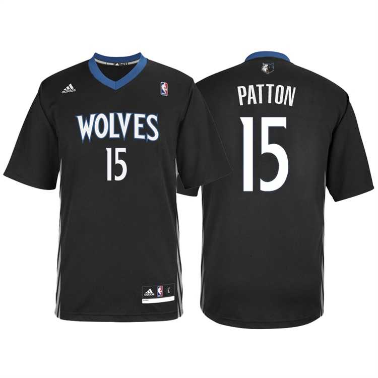 Minnesota Timberwolves #15 Justin Patton Alternate Black New Swingman Stitched NBA Jersey
