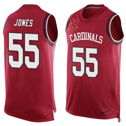 Nike Arizona Cardinals #55 Chandler Jones Red Team Color Men's Stitched NFL Limited Tank Top Jersey