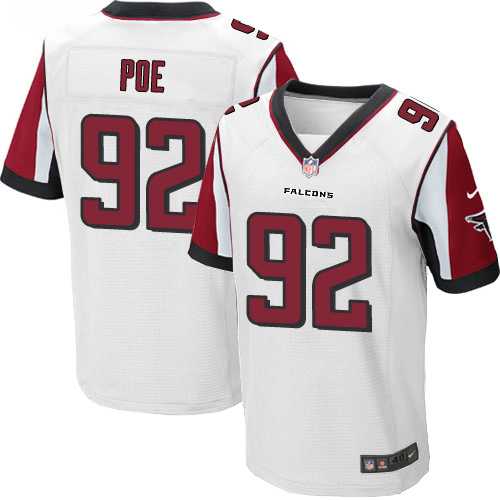 Nike Atlanta Falcons #92 Dontari Poe White Men's Stitched NFL Elite Jersey