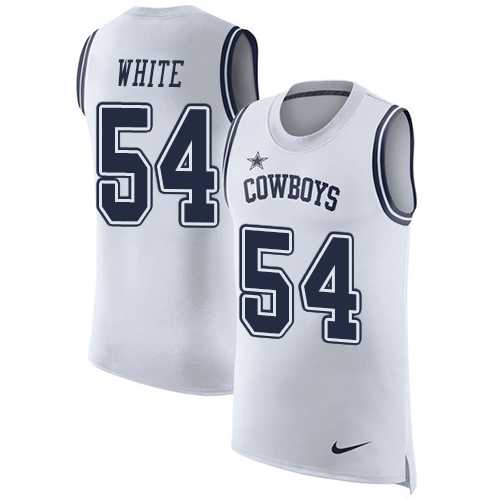Nike Dallas Cowboys #54 Randy White White Men's Stitched NFL Limited Rush Tank Top Jersey