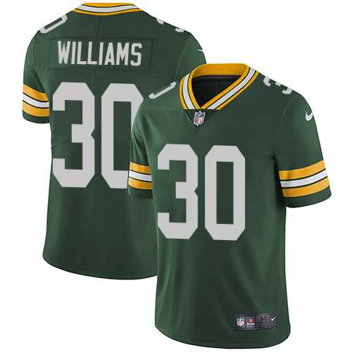 Nike Green Bay Packers #30 Jamaal Williams Green Team Color Men's Stitched NFL Vapor Untouchable Limited Jersey