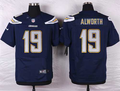 Nike Los Angeles Chargers #19 Lance Alworth Navy Blue Team Color Men's Stitched NFL New Elite Jersey
