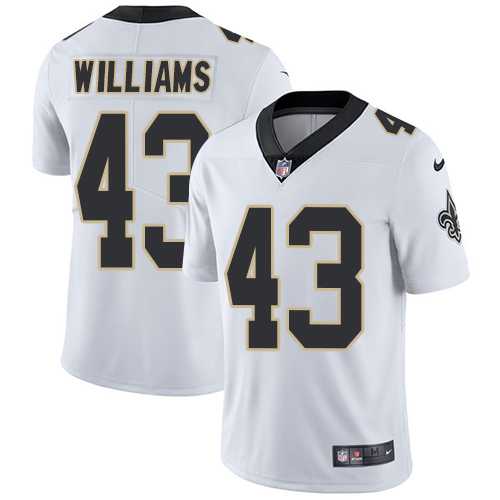 Nike New Orleans Saints #43 Marcus Williams White Men's Stitched NFL Vapor Untouchable Limited Jersey