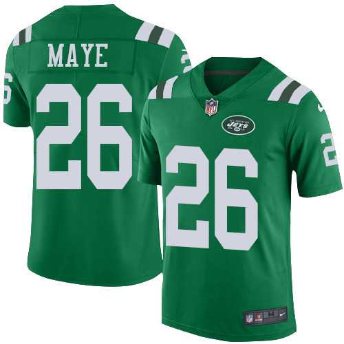 Nike New York Jets #26 Marcus Maye Green Men's Stitched NFL Limited Rush Jersey