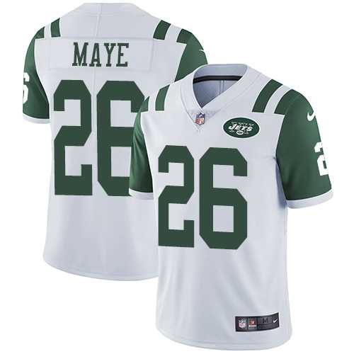 Nike New York Jets #26 Marcus Maye White Men's Stitched NFL Vapor Untouchable Limited Jersey