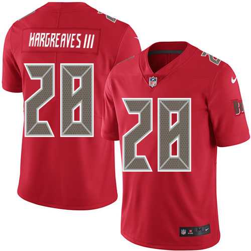 Nike Tampa Bay Buccaneers #28 Vernon Hargreaves III Red Men's Stitched NFL Limited Rush Jersey