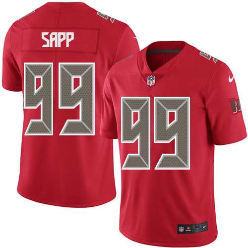 Nike Tampa Bay Buccaneers #99 Warren Sapp Red Men's Stitched NFL Limited Rush Jersey
