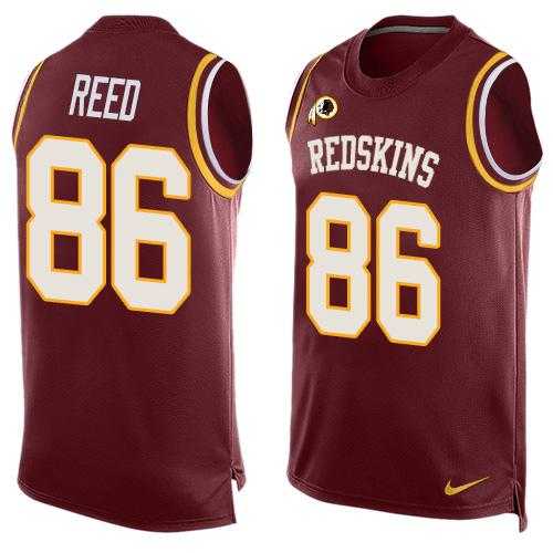 Nike Washington Redskins #86 Jordan Reed Burgundy Red Team Color Men's Stitched NFL Limited Tank Top Jersey
