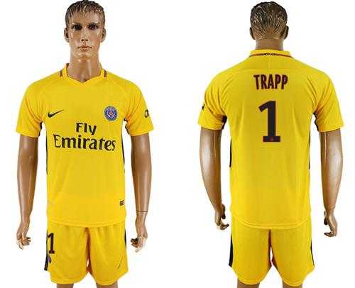Paris Saint-Germain #1 Trapp Away Soccer Club Jersey