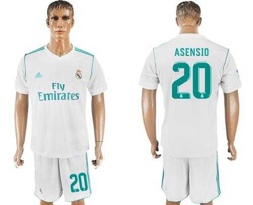Real Madrid #20 Asensio White Home Soccer Club Jersey