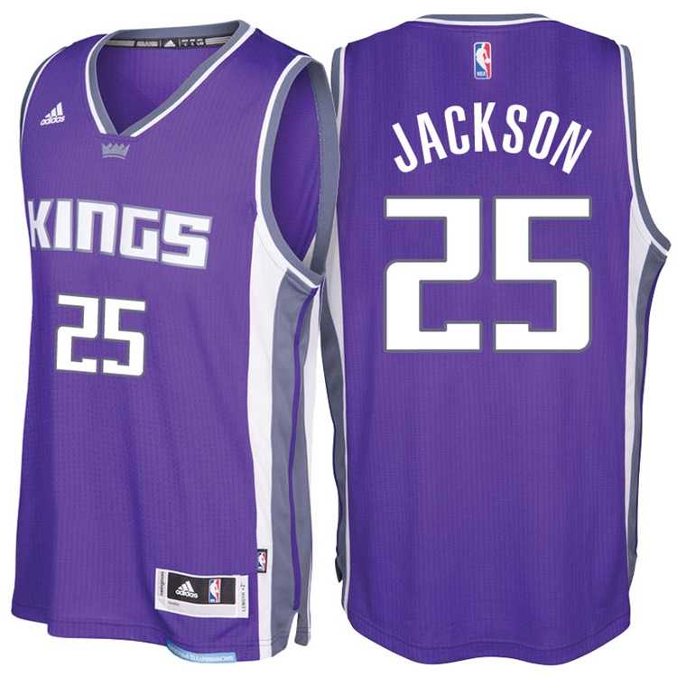 Sacramento Kings #25 Justin Jackson Road Purple New Swingman Stitched NBA Jersey
