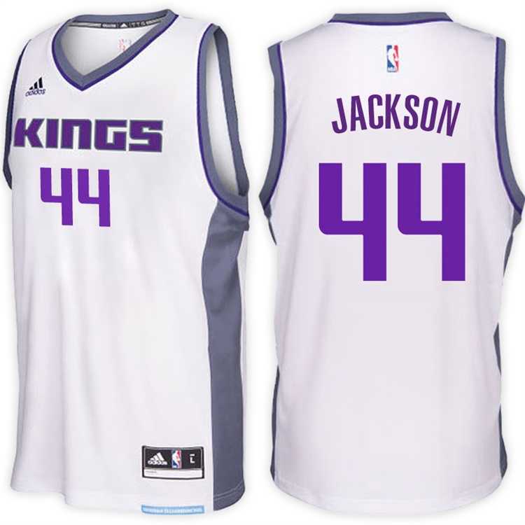 Sacramento Kings #44 Justin Jackson Home White New Swingman Stitched NBA Jersey