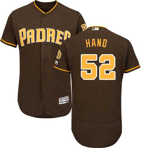 San Diego Padres #52 Brad Hand Brown Flexbase Authentic Collection Stitched MLB Jersey
