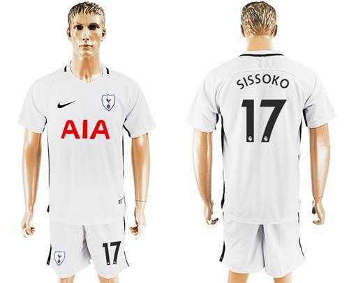 Tottenham Hotspur #17 Sissoko White Home Soccer Club Jersey