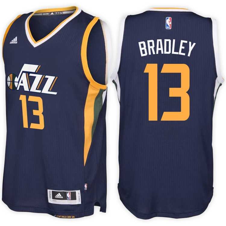 Utah Jazz #13 Tony Bradley Road Navy New Swingman Stitched NBA Jersey