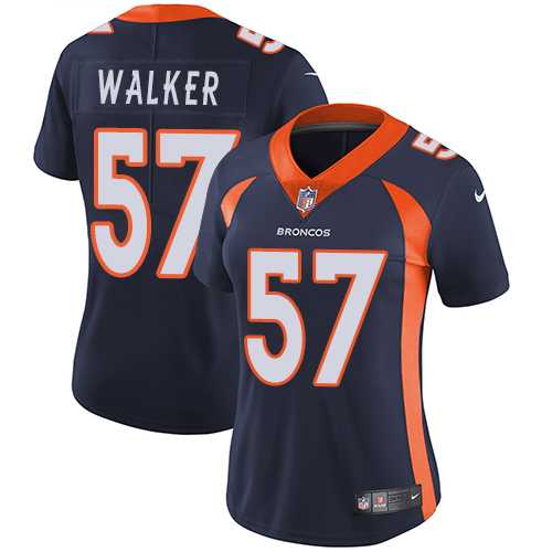 Women's Nike Denver Broncos #57 Demarcus Walker Blue Alternate Stitched NFL Vapor Untouchable Limited Jersey
