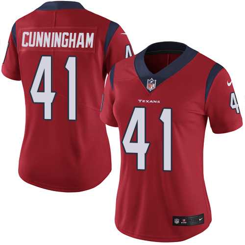 Women's Nike Houston Texans #41 Zach Cunningham Red Alternate Stitched NFL Vapor Untouchable Limited Jersey