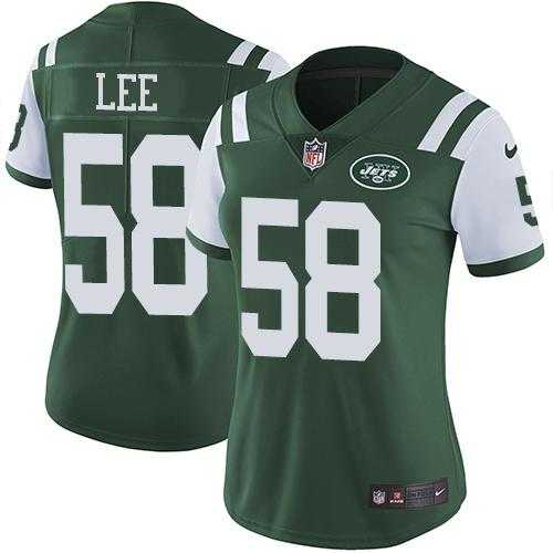 Women's Nike New York Jets #58 Darron Lee Green Team Color Stitched NFL Vapor Untouchable Limited Jersey