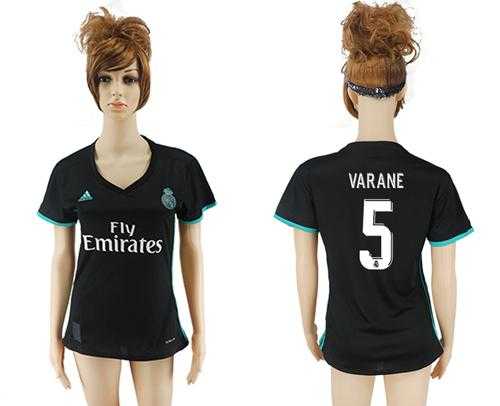 Women's Real Madrid #5 Varane Away Soccer Club Jersey