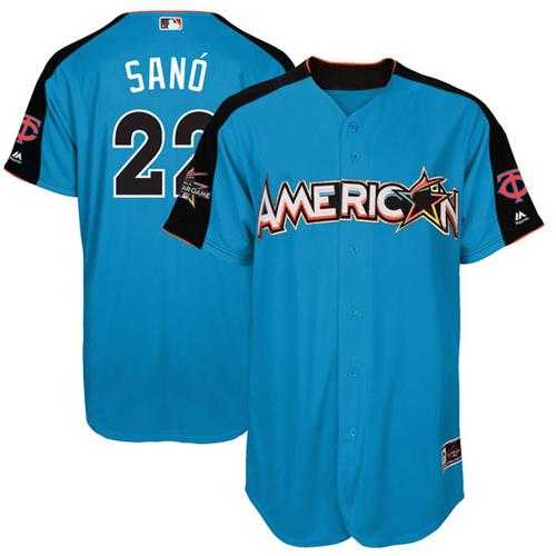 Youth Minnesota Twins #22 Miguel Sano Blue 2017 All-Star American League Stitched MLB Jersey