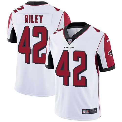 Youth Nike Atlanta Falcons #42 Duke Riley White Stitched NFL Vapor Untouchable Limited Jersey