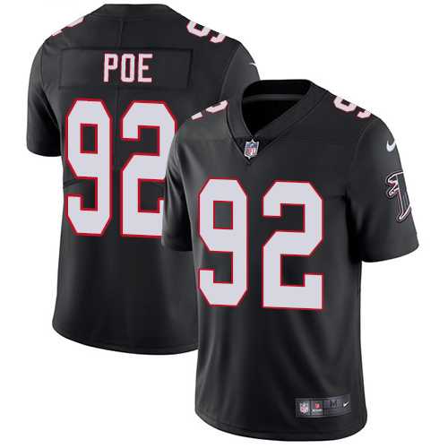 Youth Nike Atlanta Falcons #92 Dontari Poe Black Alternate Stitched NFL Vapor Untouchable Limited Jersey