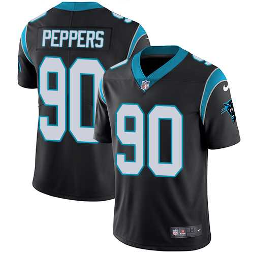 Youth Nike Carolina Panthers #90 Julius Peppers Black Team Color Stitched NFL Vapor Untouchable Limited Jersey