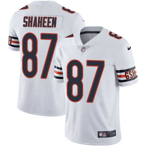 Youth Nike Chicago Bears #87 Adam Shaheen White Stitched NFL Vapor Untouchable Limited Jersey