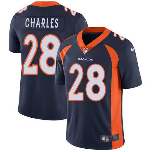 Youth Nike Denver Broncos #28 Jamaal Charles Blue Alternate Stitched NFL Vapor Untouchable Limited Jersey